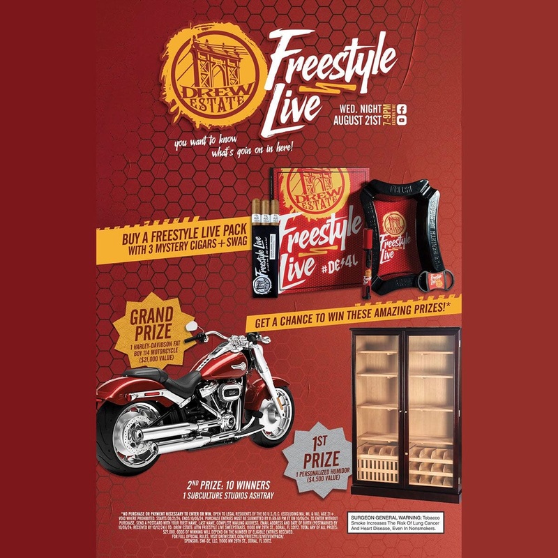 2024 Drew Estate Freestyle Live Kit – Promo Code: 2024FS 2024