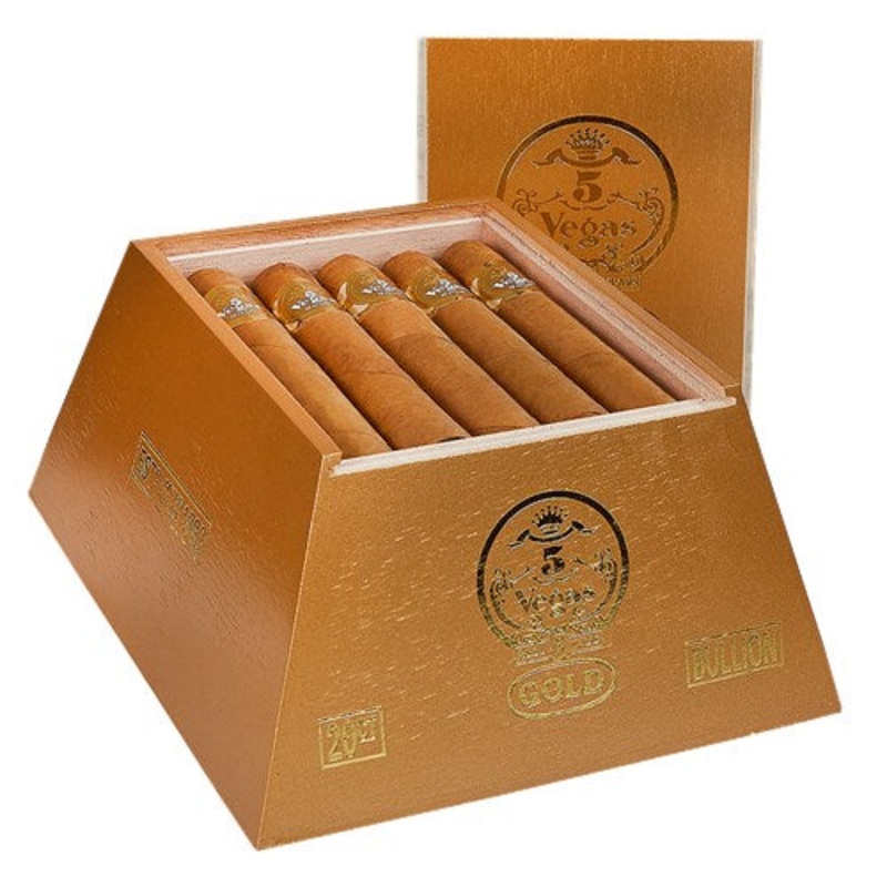 5 Vegas – Gold – Bullion Gordo (6″ x 60) Box of 20