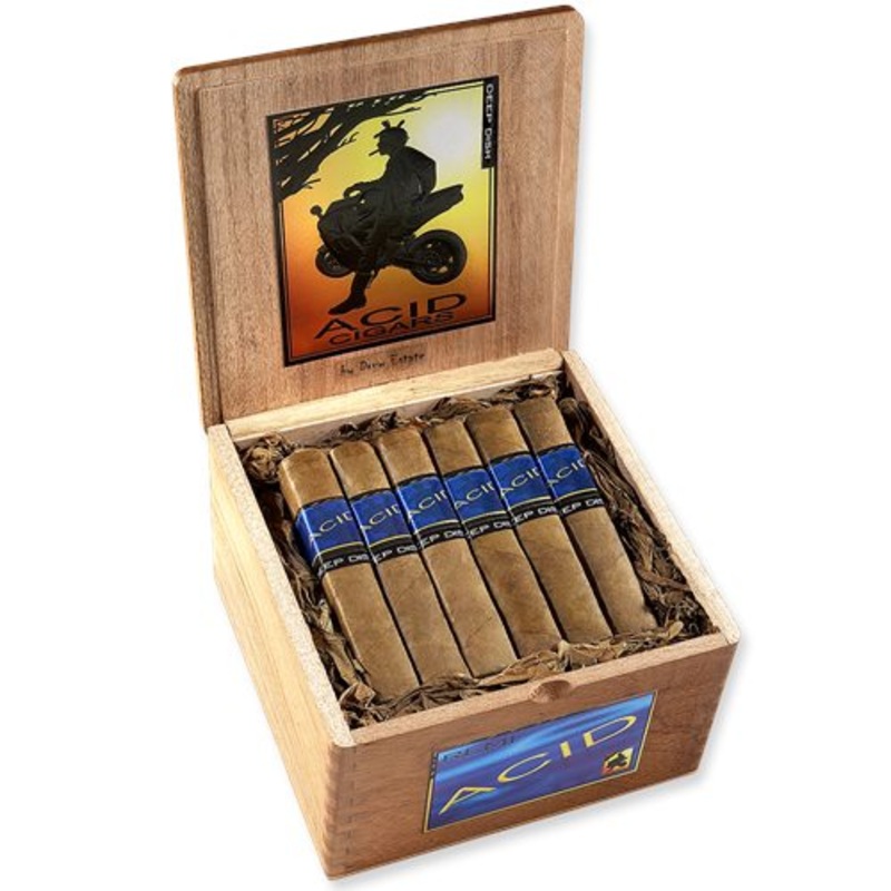 Acid Deep Dish Cigars by Drew Estate Gordo (5″ x 58) Box of 24