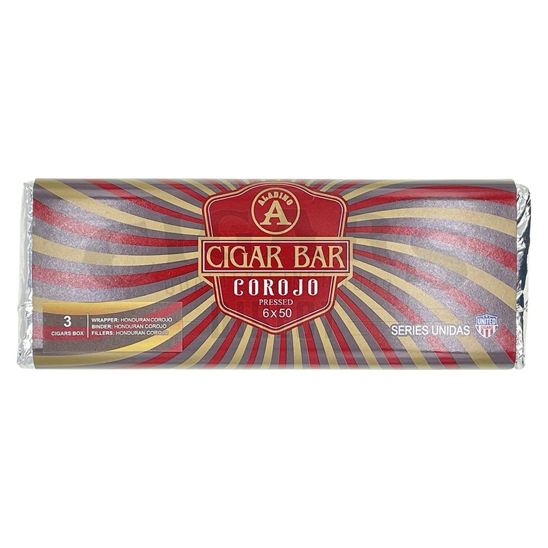 Aladino Cigar Bar Corojo Pressed Toro by United Cigars 3 Cigars