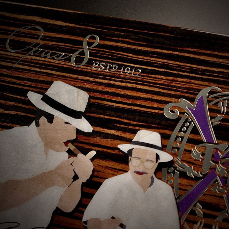 2024 Opus8 Travel Humidor and Cigars Macassar – 8 Cigars