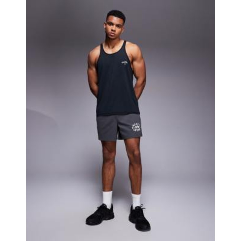 4505 Training Club mesh stringer tank top in black