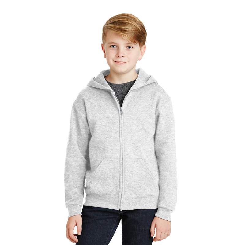 JERZEES – Youth NuBlend Full-Zip Hooded Sweatshirt. 993B