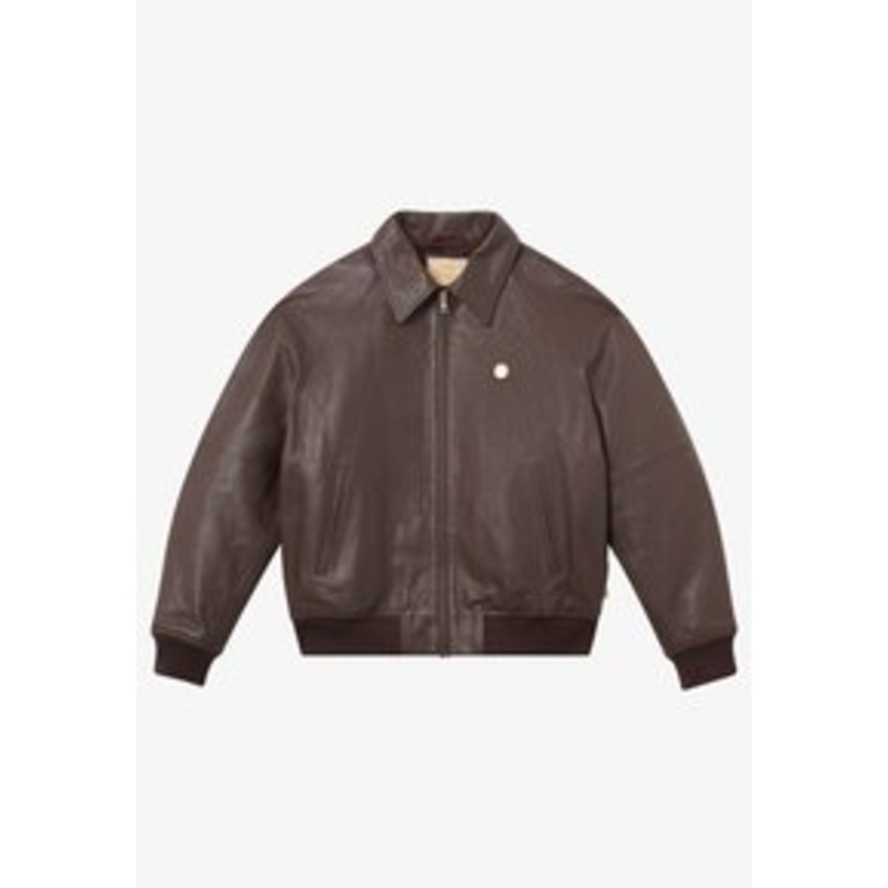 BLKVIS LOGO VARSITY – Lederjacke – raisin/bordeaux