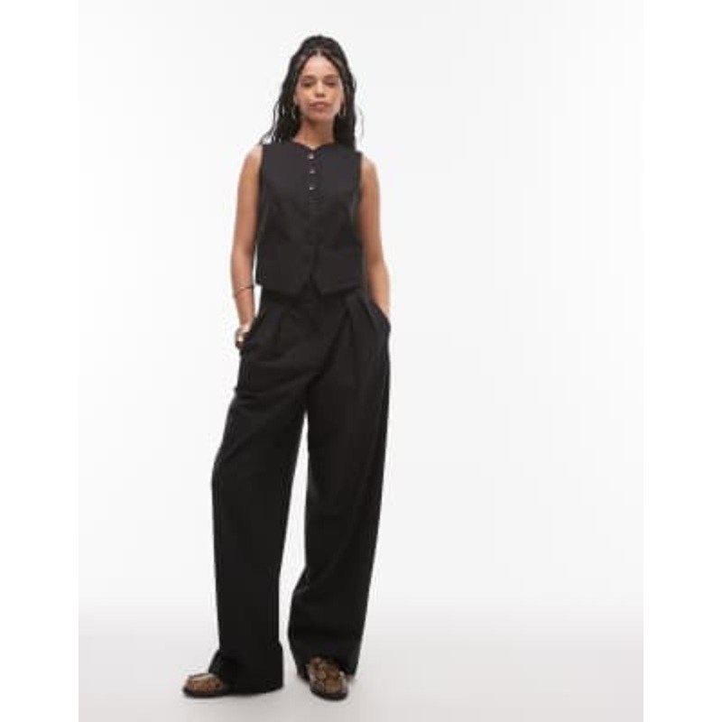 Mango relaxed fit suit set in black