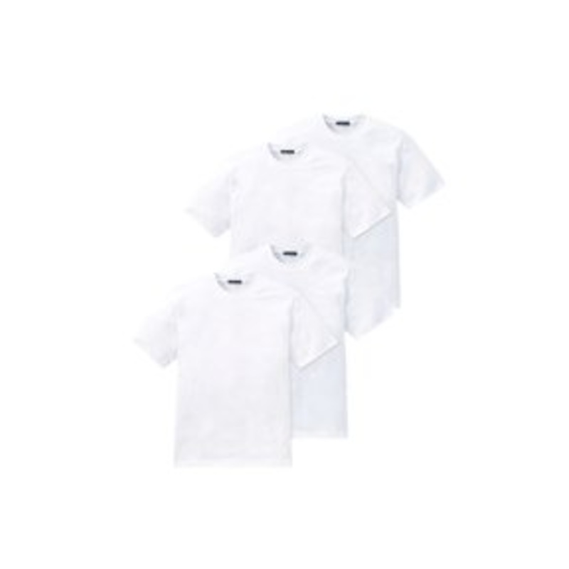 Schiesser 4-PACK AMERICAN – T-Shirt basic – weiss/wei