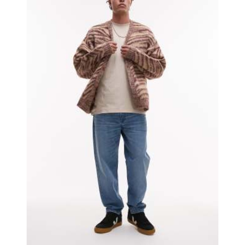 Selected Aldu relaxed cropped jeans in light blue