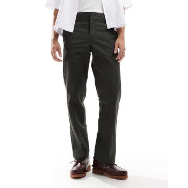 Dickies 874 straight leg work pants in olive green