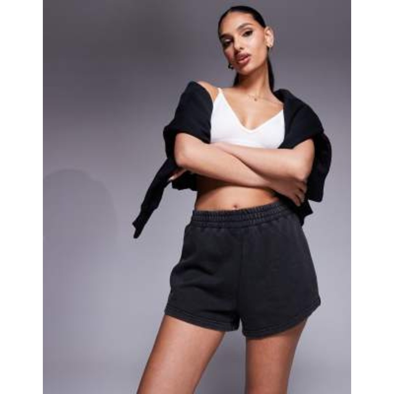 4505 Icon quick dry sweatshirt fabric running shorts in black