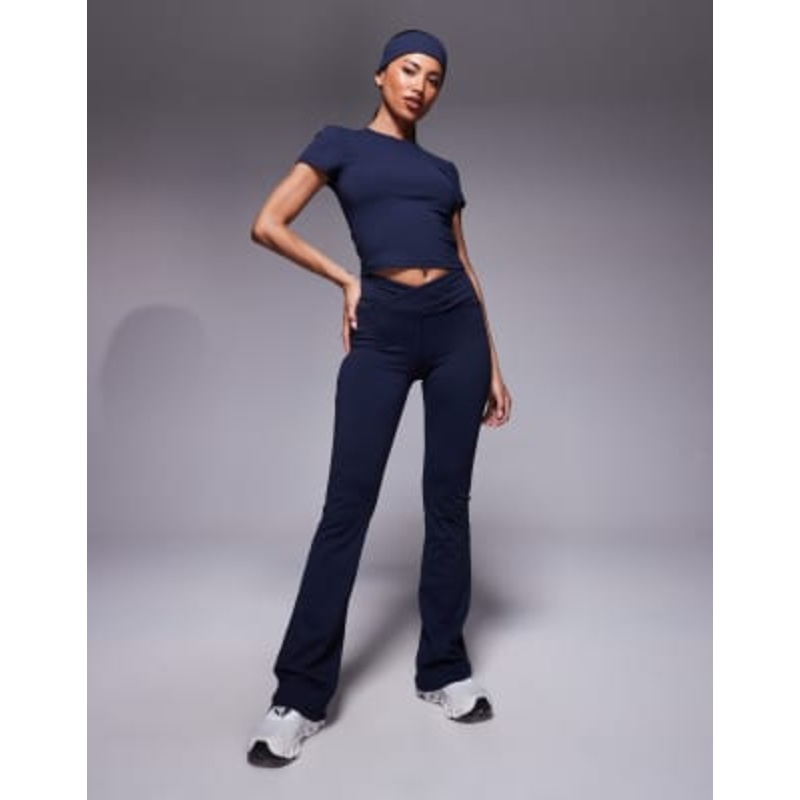 4505 Icon soft touch yoga set in midnight navy