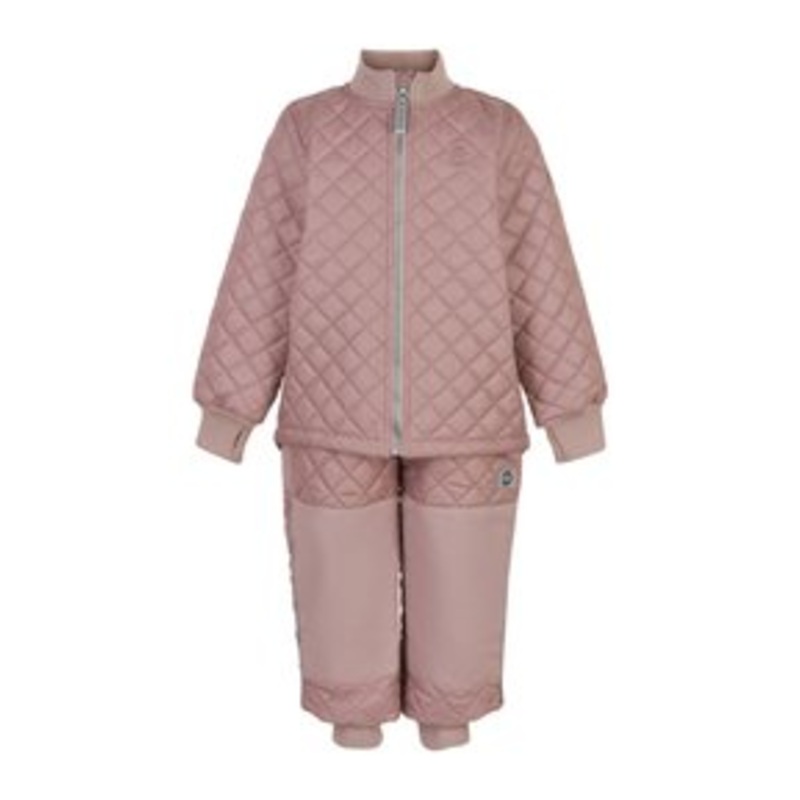 mikk-line SET – Schneeanzug – adobe rose/rosa