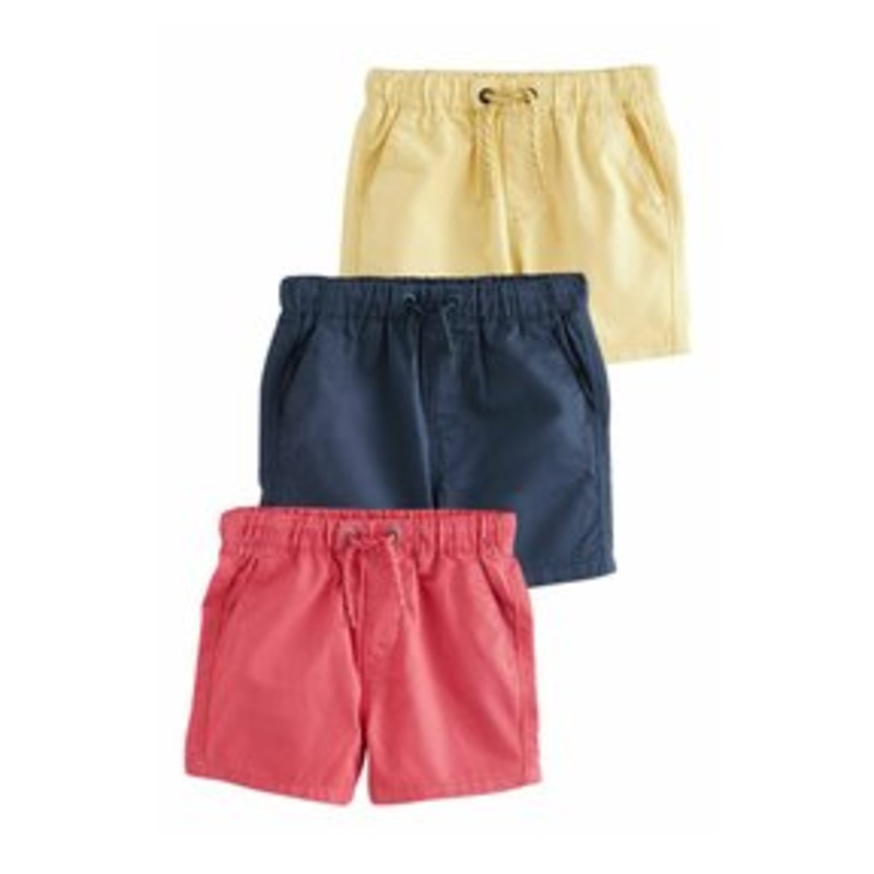 Next 3 PACK – REGULAR FIT – Shorts – navy red yellow/blau