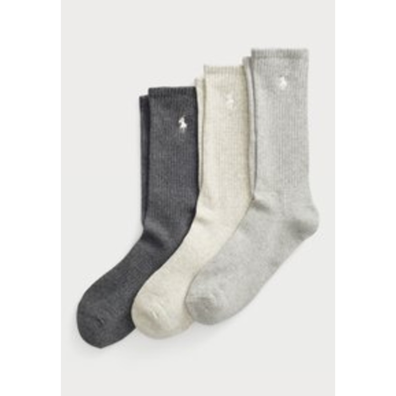Polo Ralph Lauren COTTON BLEND CREW SOCK 3 PACK – Socken – light grey/dark grey/beige/hellgrau
