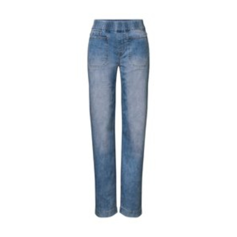 Street One MIT ELASTIKBUND – Loose Jeans – blau/light-blue denim