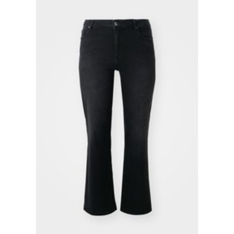 ONLY Carmakoma CARWILLY – Jeans Straight Leg – black denim