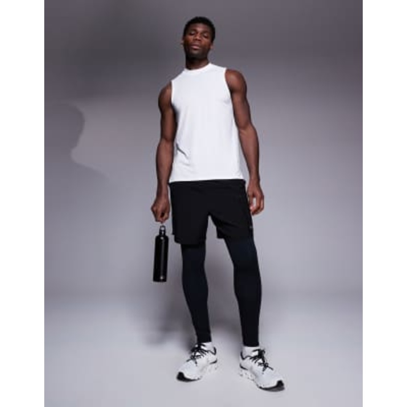 4505 quick dry performance jersey training tank top in white