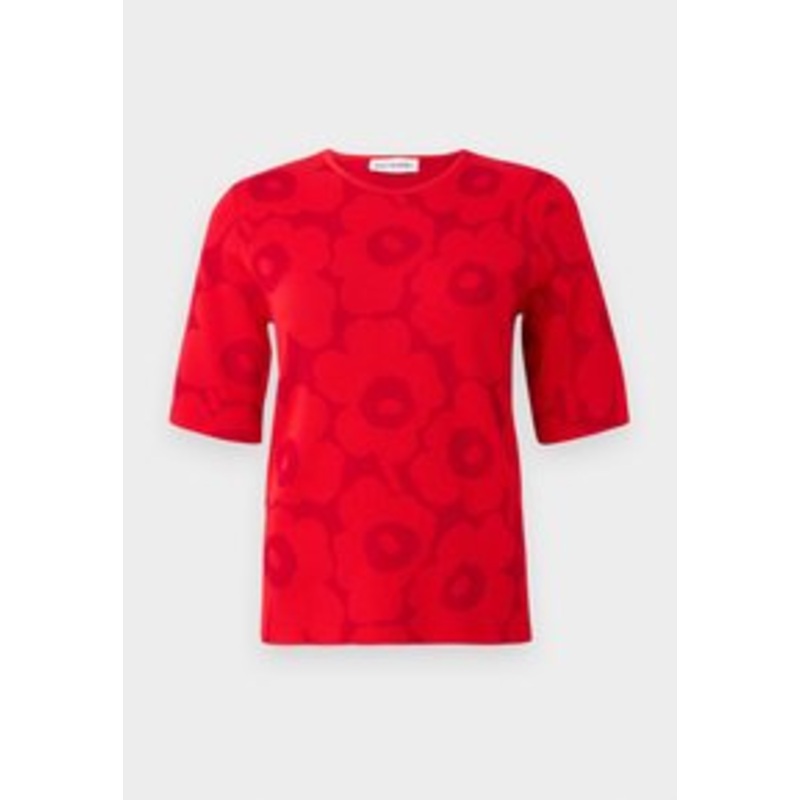 Marimekko KEHYS UNIKKO – Strickpullover – dark red/red/rot