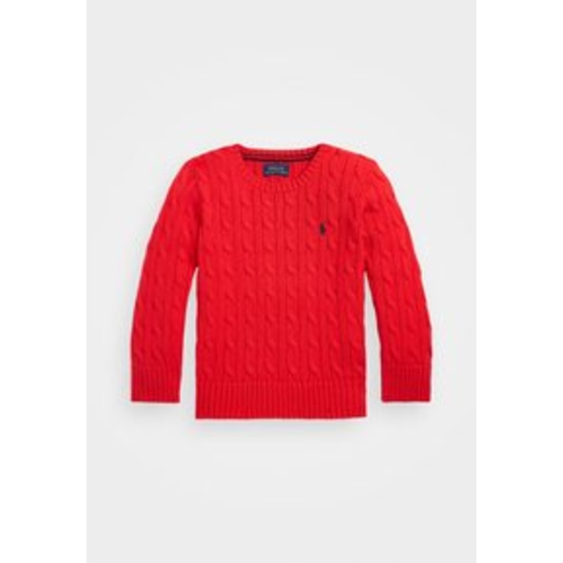 Polo Ralph Lauren CABLE-KNIT COTTON SWEATER – Strickpullover – red/rot