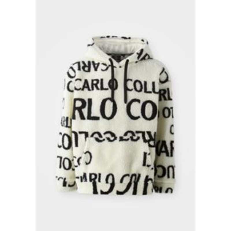 Carlo Colucci HOODIE OVERSIZE UNISEX – Fleecepullover – white/offwhite