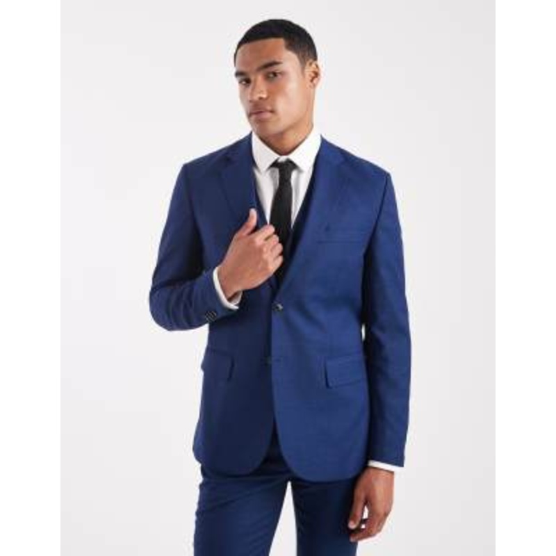 Jack & Jones super slim suit jacket in blue