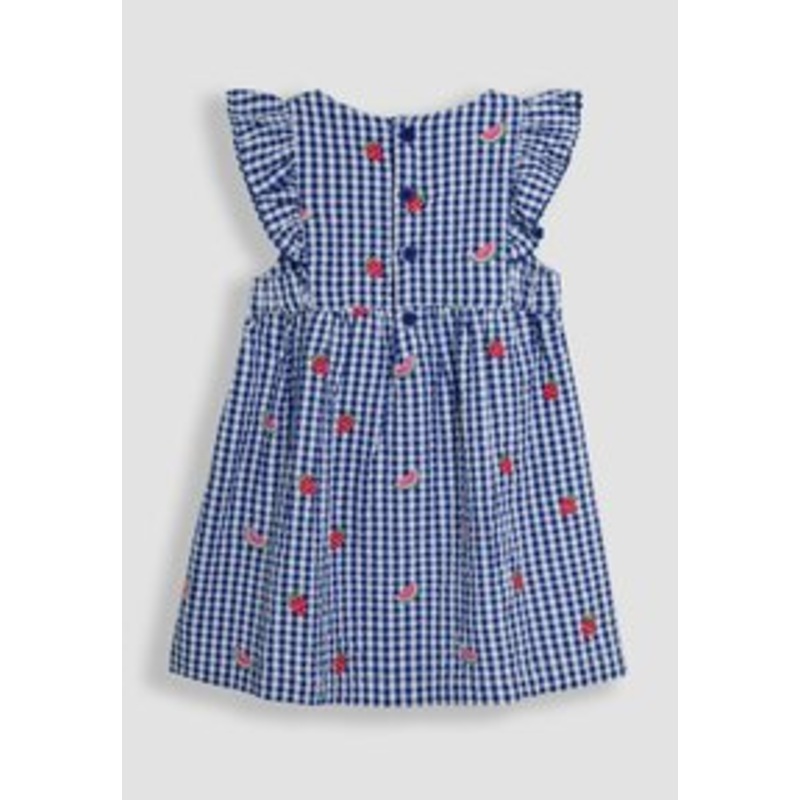 JoJo Maman Bb REGULAR FIT EMBROIDERED – Freizeitkleid – blue strawberry watermelon/blau