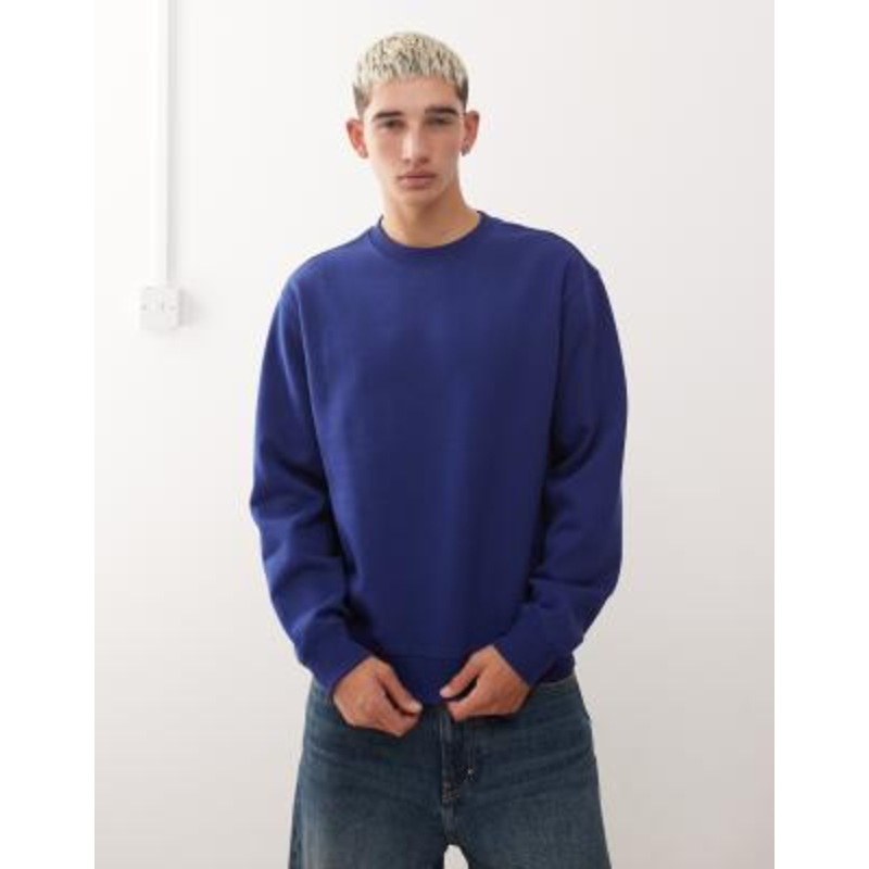 Weekday sweatshirt in dark blue