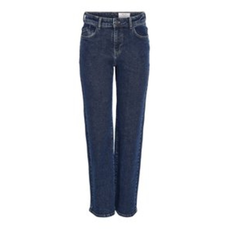 Noisy May NMYOLANDA WIDE LEG JEANS – Wide Leg – dark blue denim/dark-blue denim