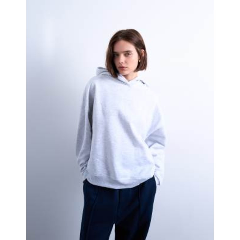 Topshop ultimate hoodie in ash gray