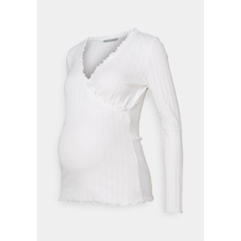 Anna Field MAMA Langarmshirt – white/wei