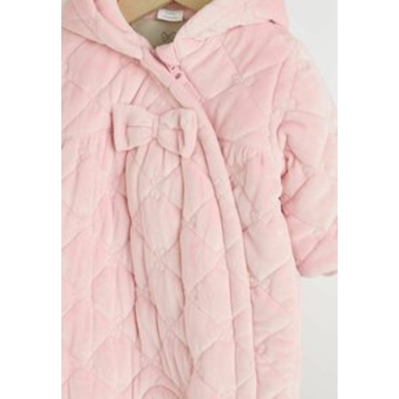 Next REGULAR FIT – QUILTED  – Schneeanzug – pink velour/pink