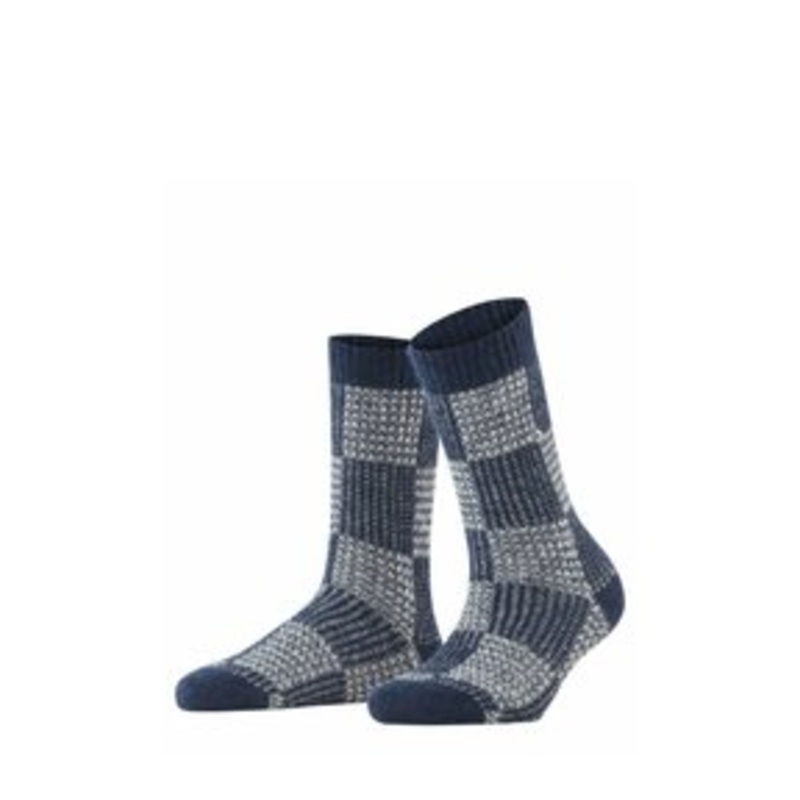 Burlington CHARMING CHECKS – Socken – midnight/dunkelblau