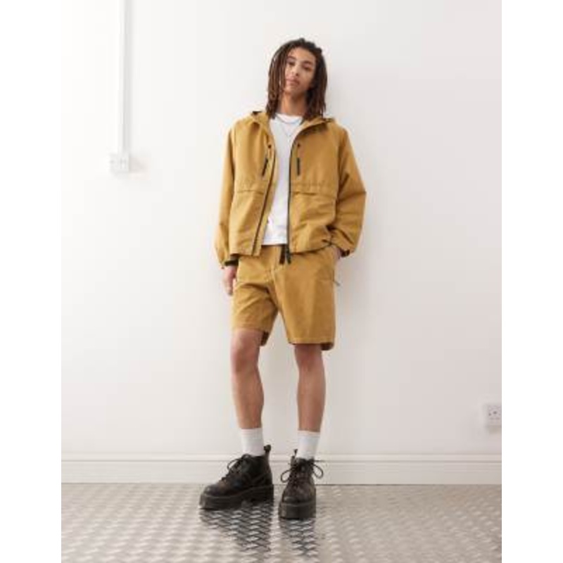 Gramicci Sonora hooded jacket in tan – part of a set