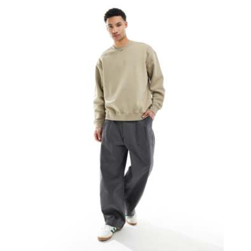 Weekday oversized sweatshirt in beige