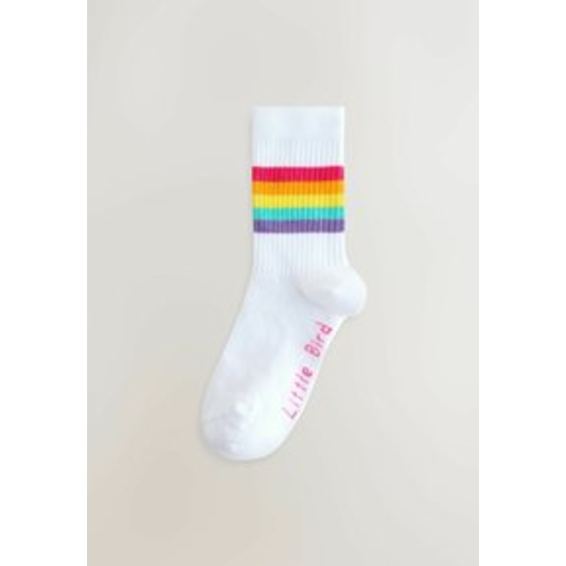Little Bird 7 PACK   – Socken – white pastel rainbow/offwhite