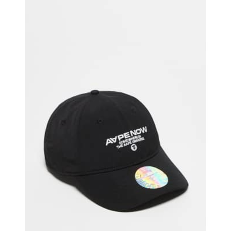 AAPE BY A BATHING APE logo cap in black
