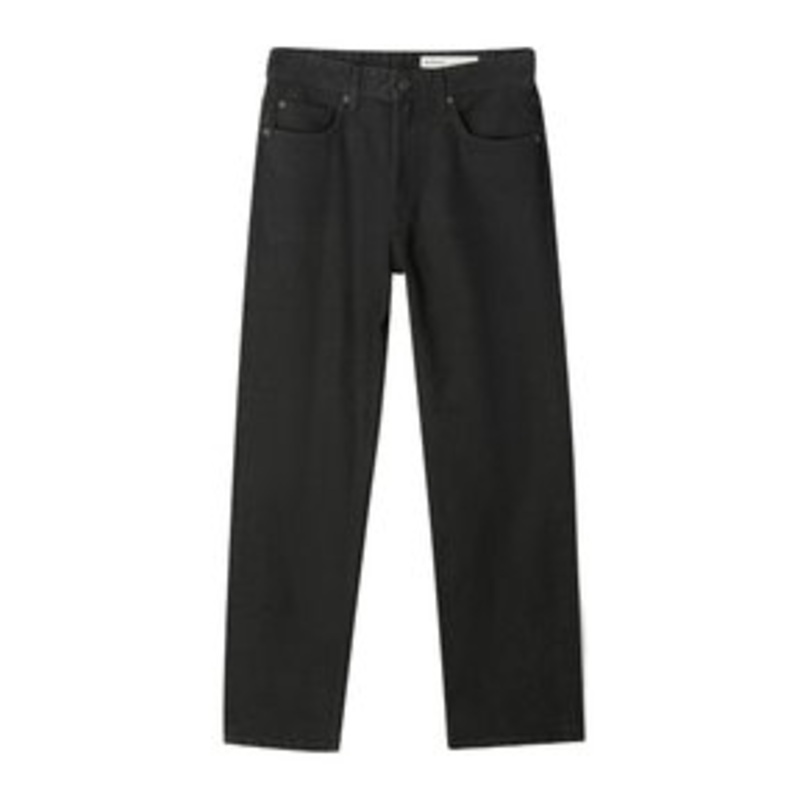 Bershka Jeans Straight Leg – black/schwarz