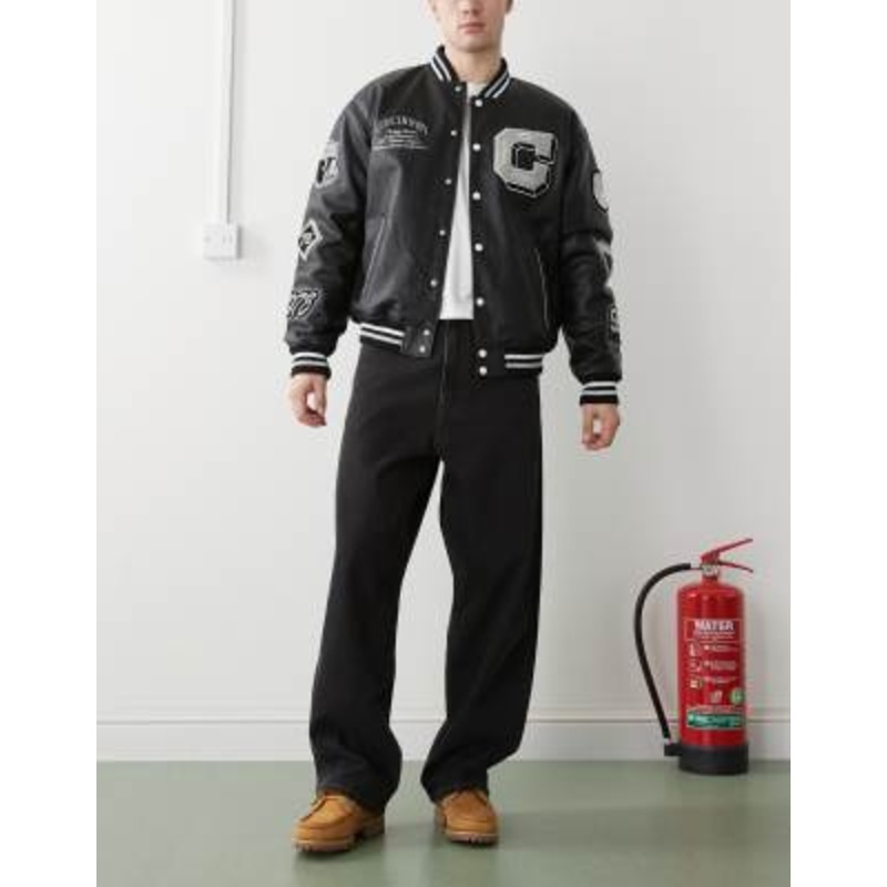 Dr Denim Kobe baggy fit jeans in dust washed black