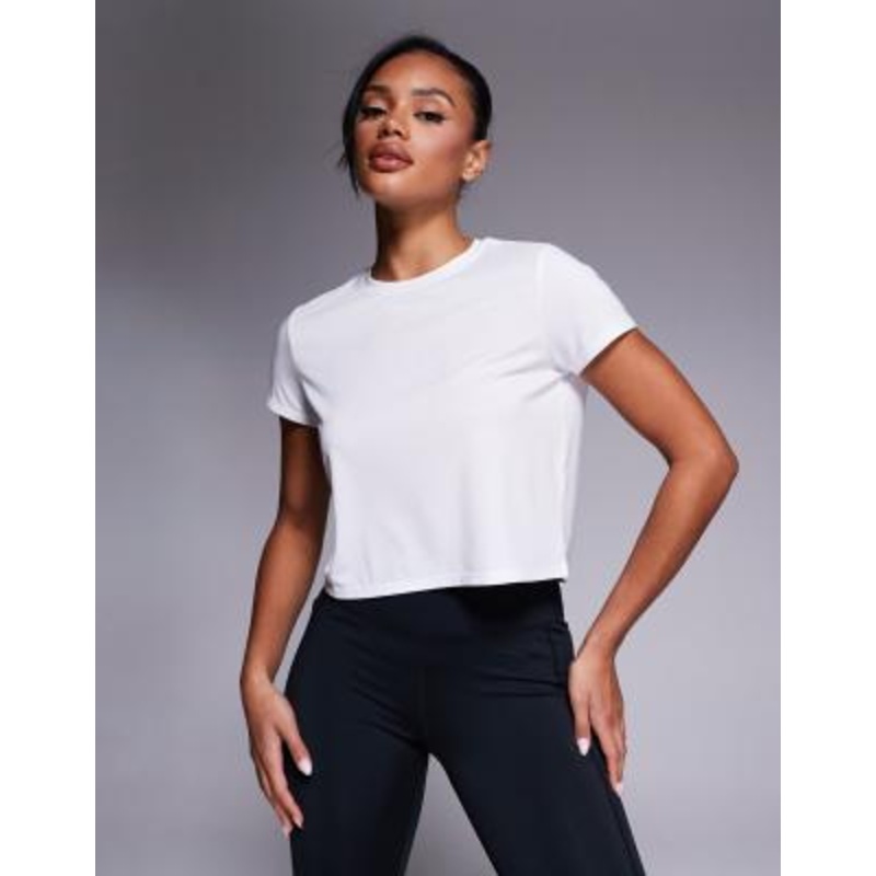 4505 quick dry performance jersey box fit T-shirt in white