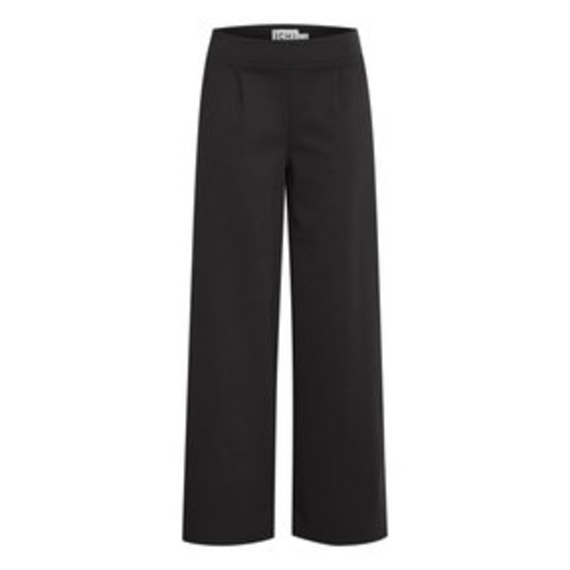 ICHI IHKATE SUS LONG WIDE PA2 – Stoffhose – black/schwarz