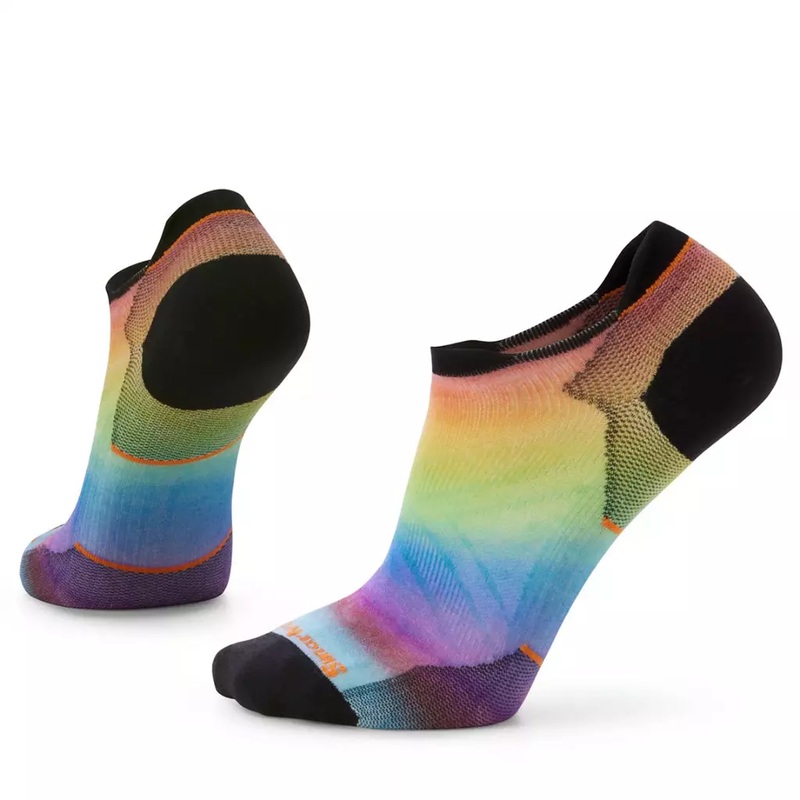 Smartwool Run Zero Cushion Pride Rainbow Print Low Ankle Sock