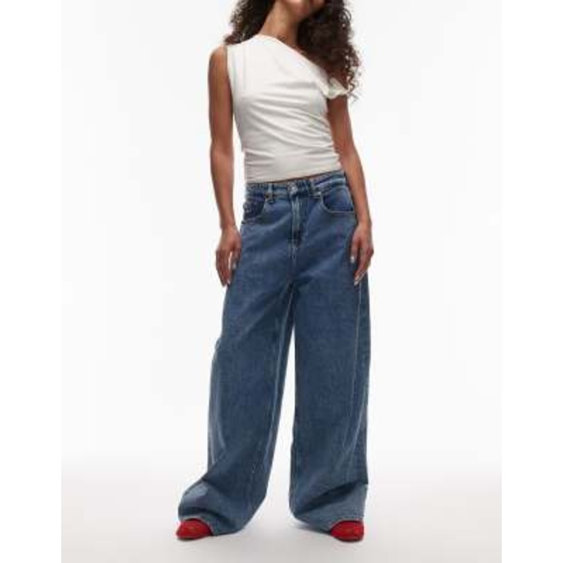 Tommy Jeans Charlie baggy wide leg jeans in mid wash