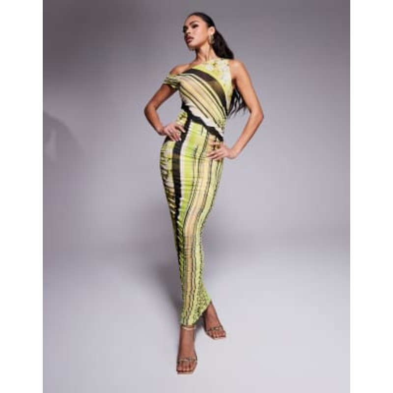 AFRM Biona printed ankle length dress