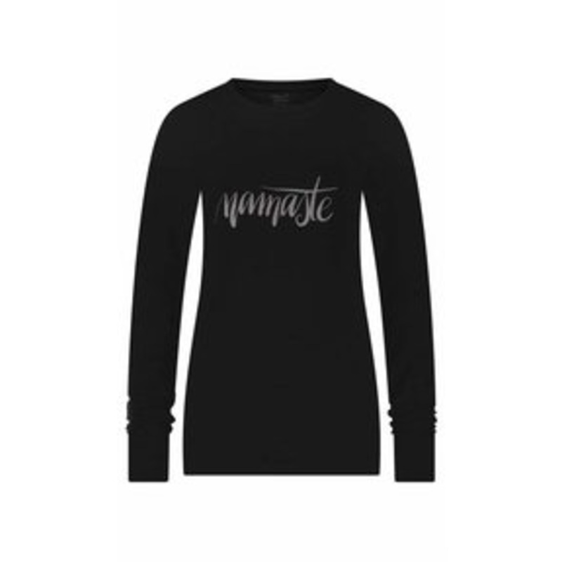 Urban Goddess NAMASTE CORE YOGA – Langarmshirt – onyx black/schwarz