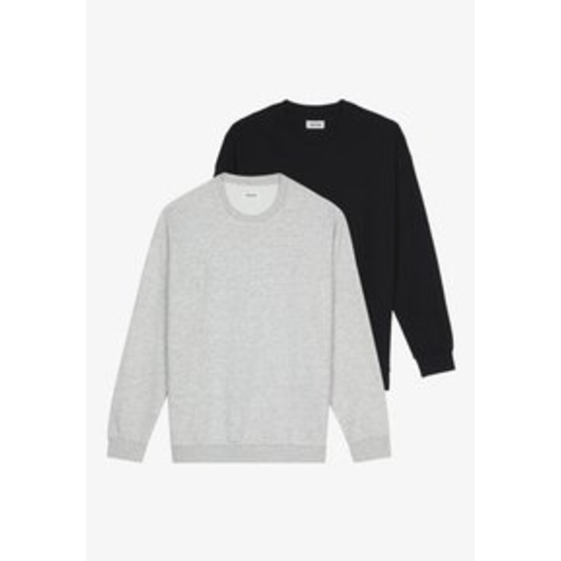 YOURTURN UNISEX 2 PACK – Sweatshirt – black/mottled light grey/schwarz