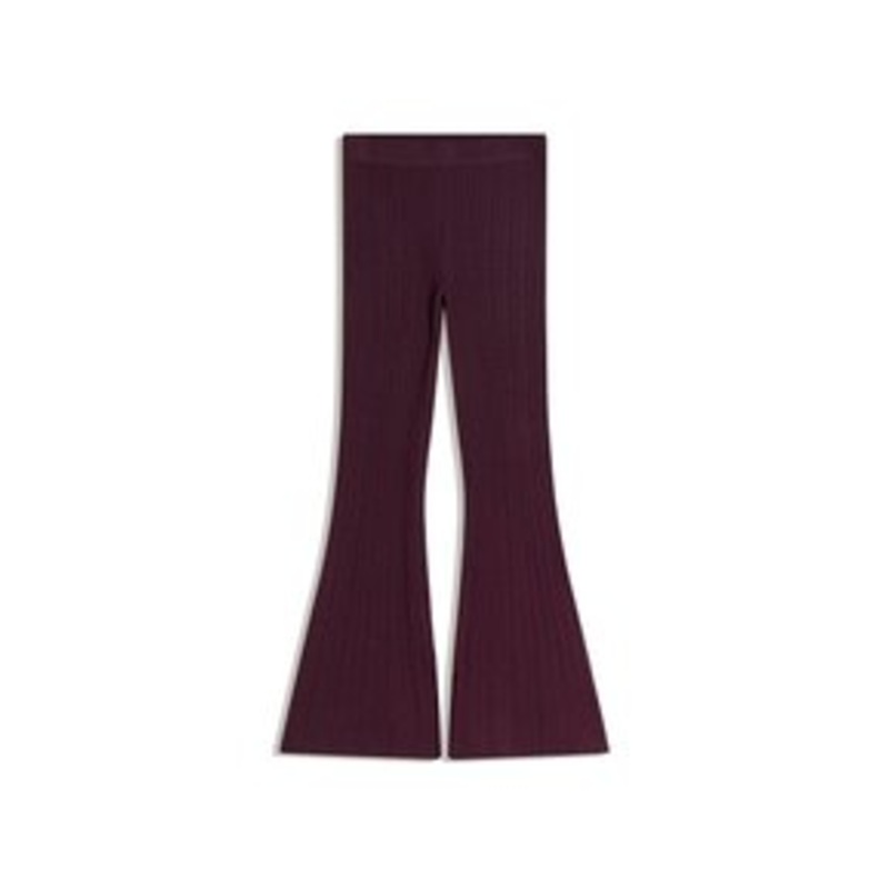 Bershka Stoffhose – dark red/dunkelrot
