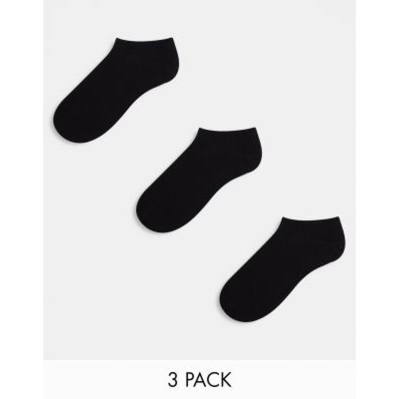 Weekday 3-pack sneaker socks in black