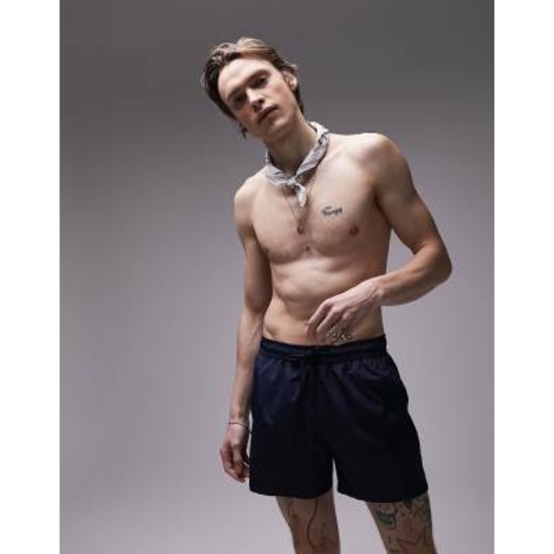 Topman swim shorts in navy