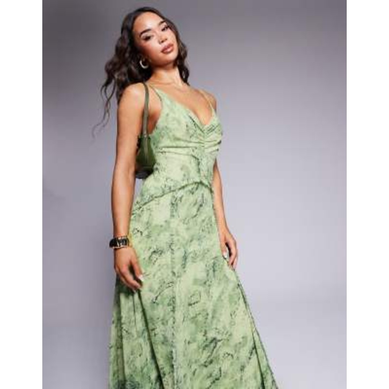 Ever New draped maxi dress in snake print