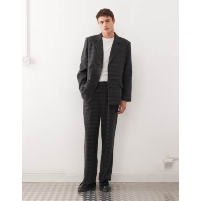 Reclaimed Vintage tailored set in plaid