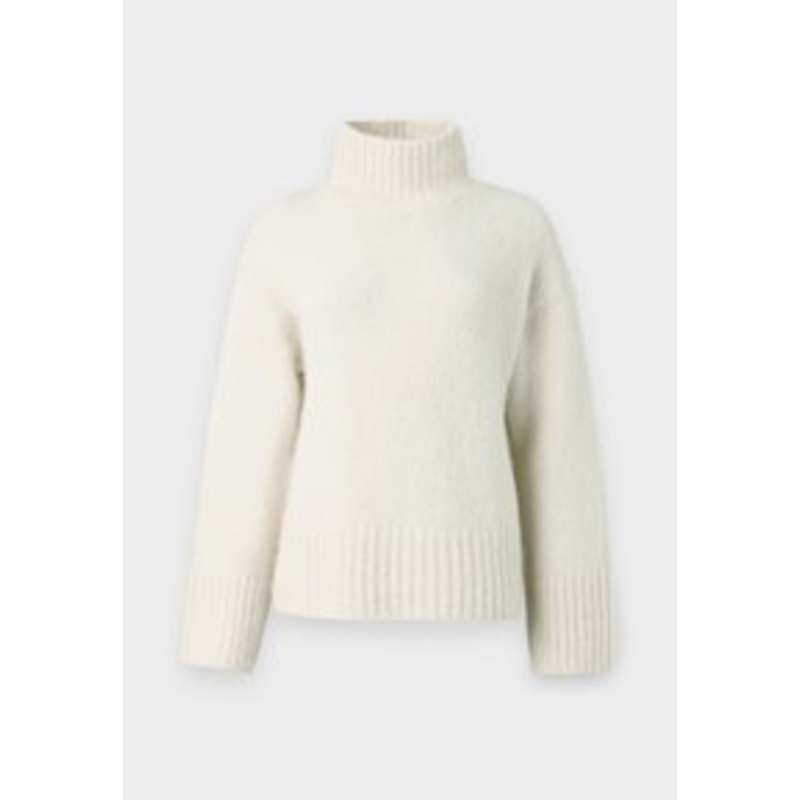 Selected Femme SLFGABRIELLA HIGH NECK  – Strickpullover – birch/offwhite